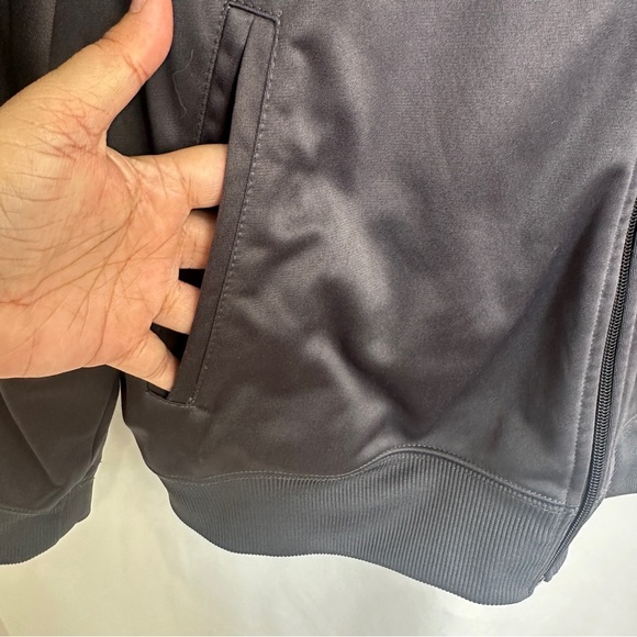NBA Basketball Track Jacket Mens 2XL Full Zip Up Training Outdoors‎ Gray - Picture 5 of 14